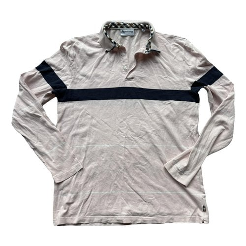 Pre-owned Aquascutum Polo In Pink