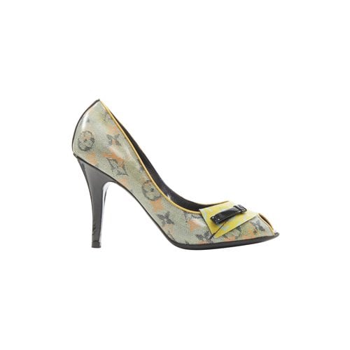 Pre-owned Louis Vuitton Patent Leather Heels In Yellow