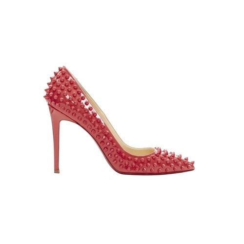 Pre-owned Christian Louboutin Patent Leather Heels In Pink