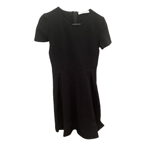 Pre-owned Harris Wharf London Wool Mid-length Dress In Black