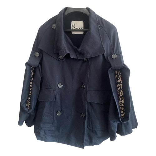 Pre-owned 8pm Trench Coat In Blue
