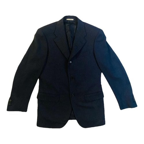 Pre-owned Johnstons Of Elgin Cashmere Vest In Blue