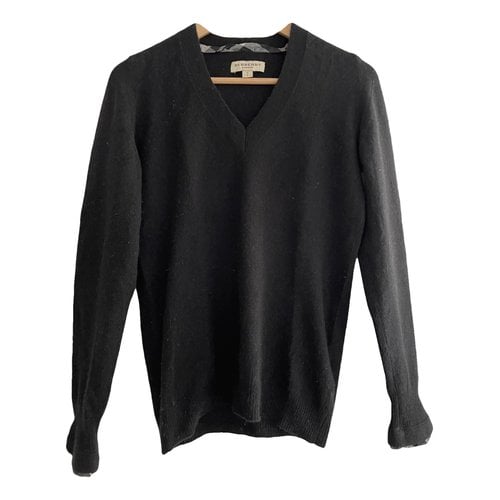 Pre-owned Burberry Cashmere Jumper In Black