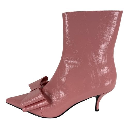 Pre-owned Jeffrey Campbell Leather Boots In Pink