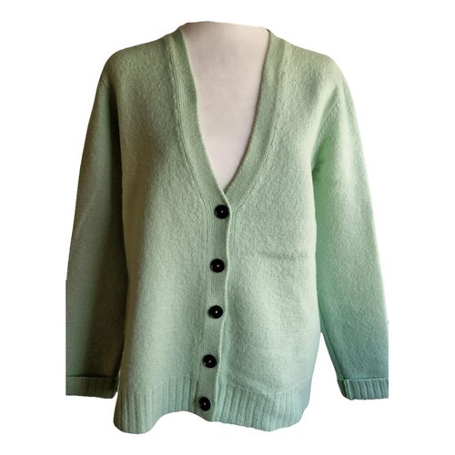 Pre-owned Jil Sander Wool Cardi Coat In Green