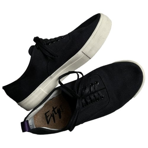 Pre-owned Eytys Cloth Trainers In Black