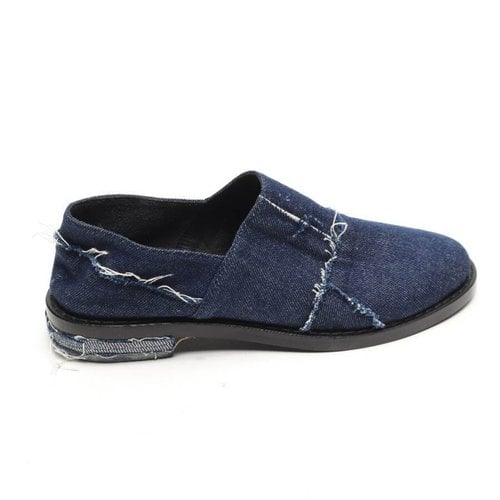 Pre-owned Maison Margiela Cloth Flats In Blue