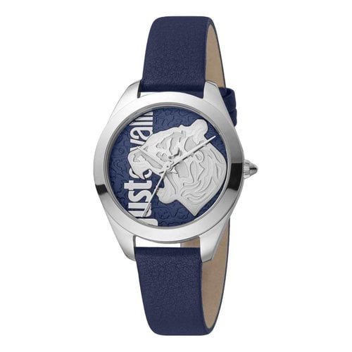 Pre-owned Just Cavalli Watch In Blue