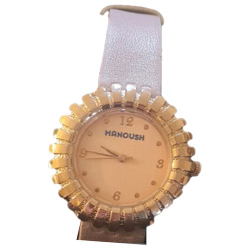 Pre-owned Manoush Watch In Pink