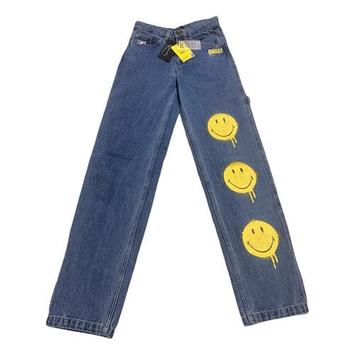 Pre-owned Karl Kani Straight Pants In Blue