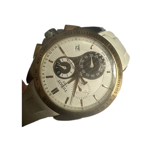 Pre-owned Tissot Gold Watch In White