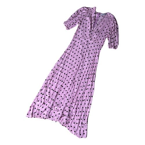 Pre-owned Faithfull The Brand Mid-length Dress In Pink
