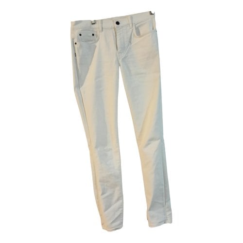 Pre-owned Proenza Schouler Straight Jeans In White