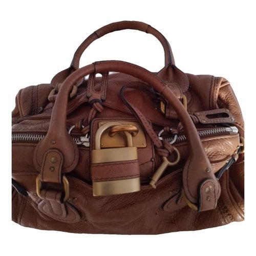 Pre-owned Chloé Edith Leather Handbag In Brown