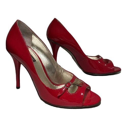 Pre-owned Dolce & Gabbana Patent Leather Heels In Red