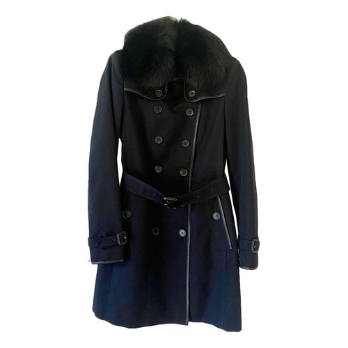 Pre-owned Burberry Westminster Trench Coat In Navy