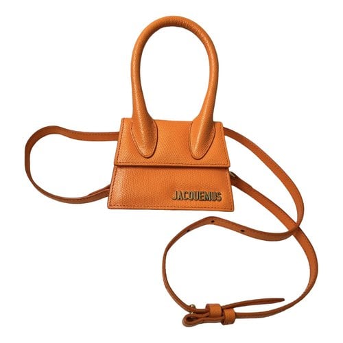 Pre-owned Jacquemus Chiquito Leather Handbag In Orange