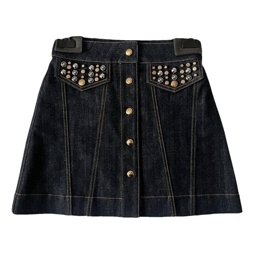 Pre-owned Louis Vuitton Mini Skirt In Blue
