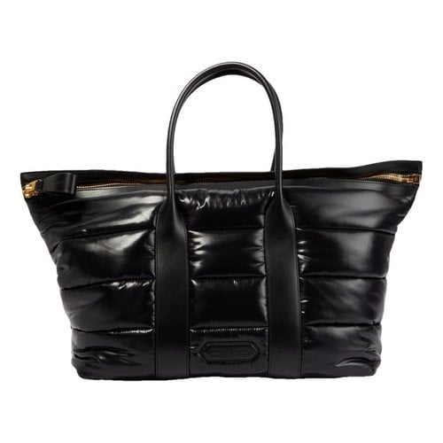 Pre-owned Tom Ford Leather Travel Bag In Black