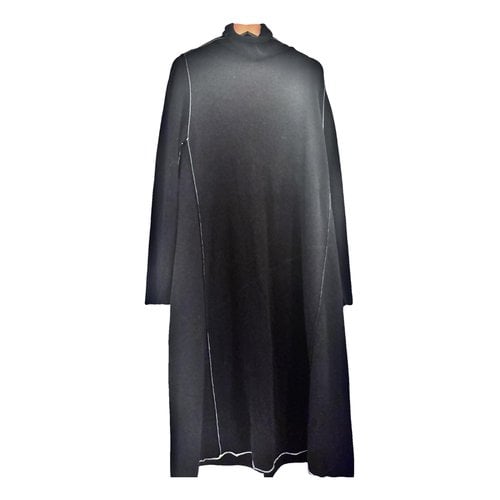 Pre-owned Jil Sander Wool Dress In Black