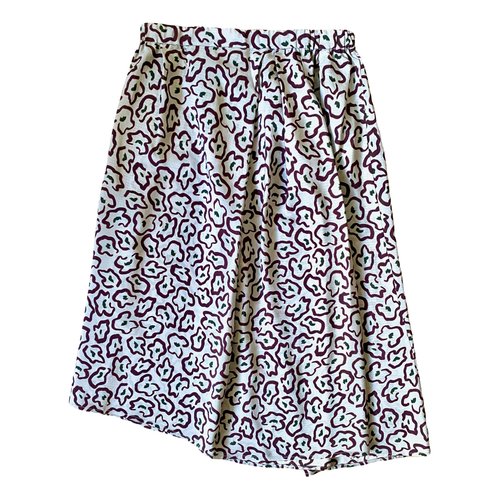 Pre-owned Christian Wijnants Silk Skirt In Multicolour