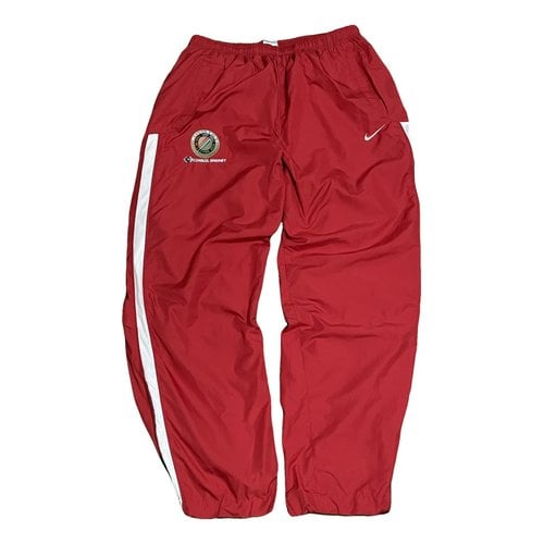 Pre-owned Nike Trousers In Red