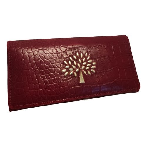 Pre-owned Mulberry Wallet In Burgundy