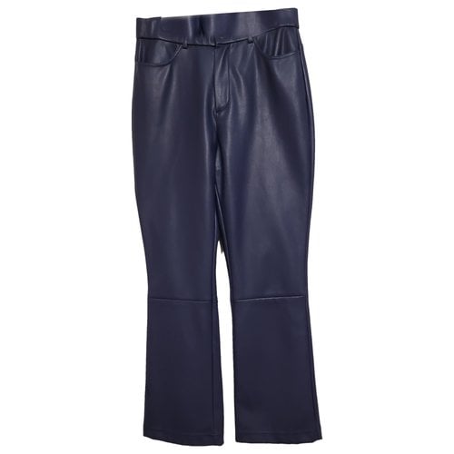 Pre-owned By Malina Straight Pants In Blue