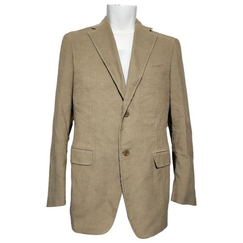 Pre-owned Canali Vest In Beige