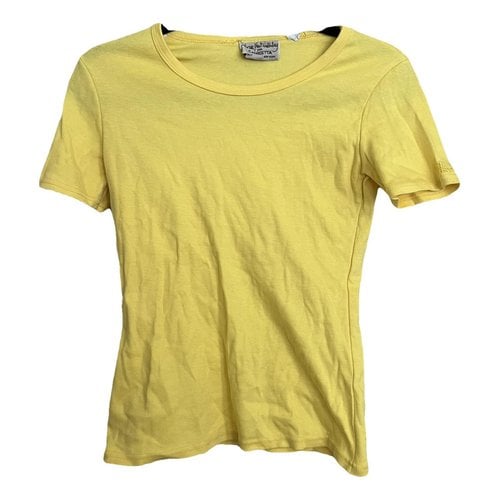 Pre-owned Diane Von Furstenberg T-shirt In Yellow