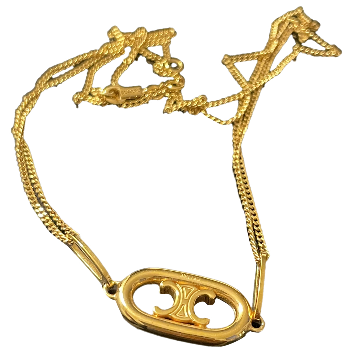 image of Celine Maillon Triomphe yellow gold necklace