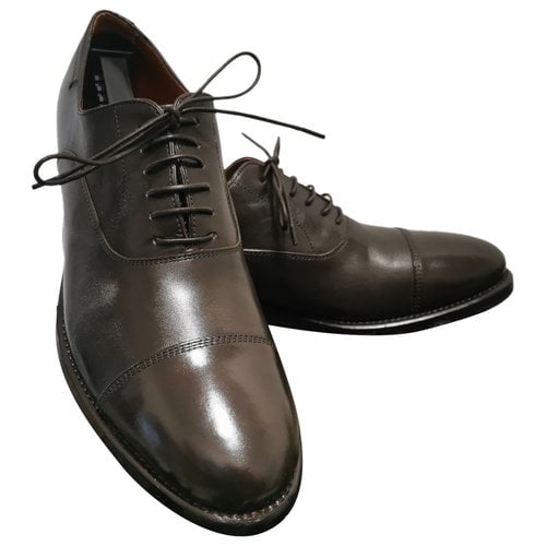 Pre-owned Barrett Leather Lace Ups In Brown