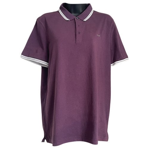 Pre-owned Michael Kors Polo Shirt In Purple