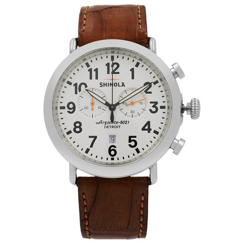 Pre-owned Shinola Watch In Brown