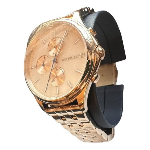 Pre-owned Tommy Hilfiger Yellow Gold Watch