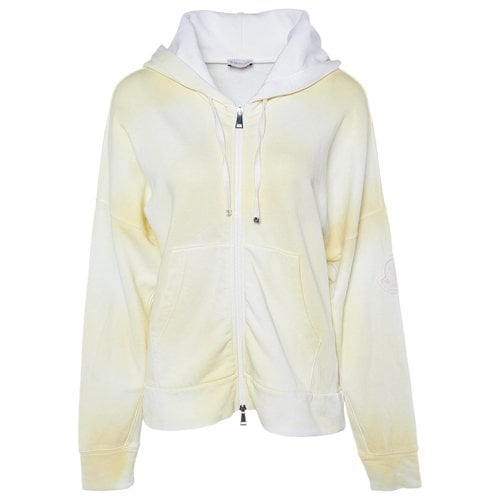 Pre-owned Moncler Sweatshirt In Yellow