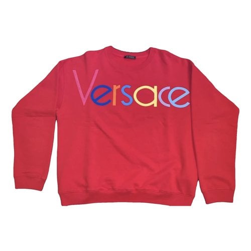 Pre-owned Versace Sweatshirt In Red