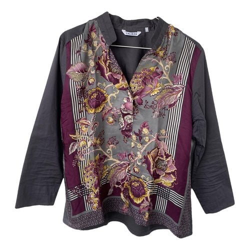 Pre-owned Caliban Silk Blouse In Multicolour