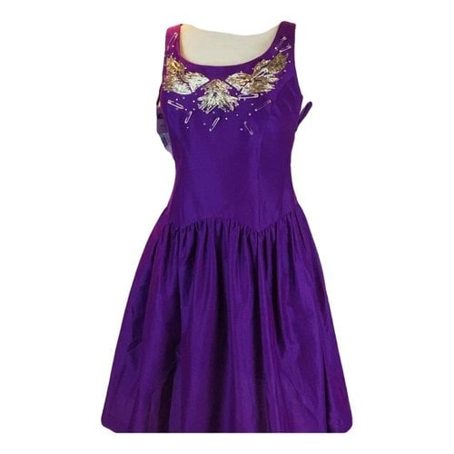 Pre-owned Moschino Dress In Purple