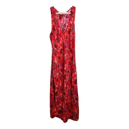 Pre-owned Iro Silk Mid-length Dress In Red