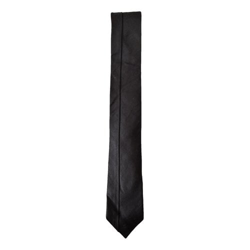 Pre-owned Hardy Amies Silk Tie In Black