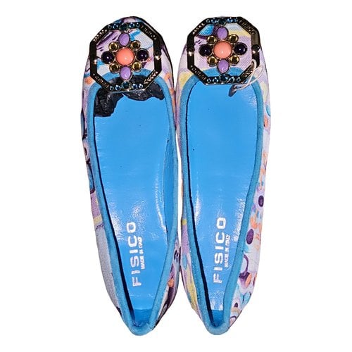 Pre-owned Fisico Cloth Ballet Flats In Multicolour