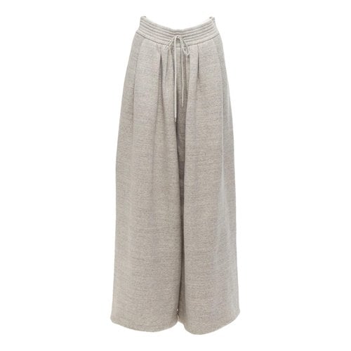 Pre-owned Chloé Trousers In Grey