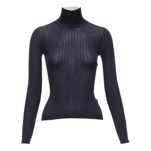 Pre-owned Dior Cashmere Jumper In Navy