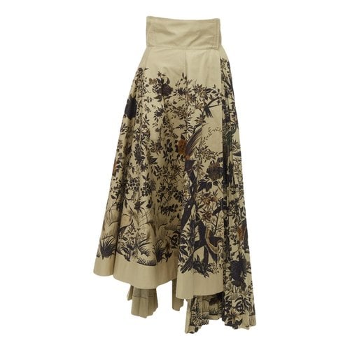 Pre-owned Dior Skirt In Khaki