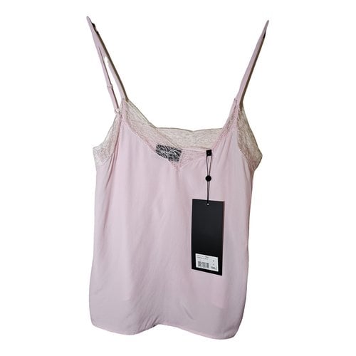 Pre-owned The Kooples Silk Camisole In Pink