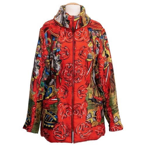 Pre-owned Dolce & Gabbana Silk Puffer In Red