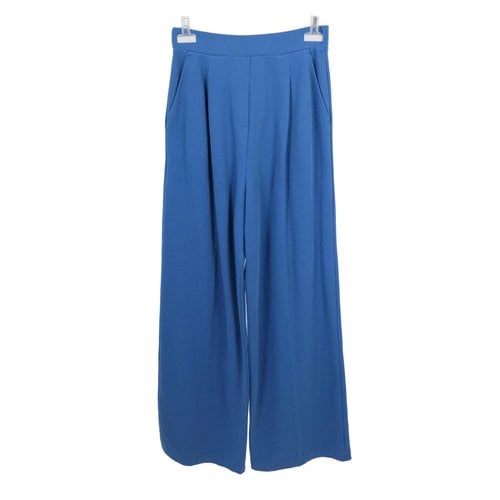 Pre-owned Max Mara Trousers In Blue