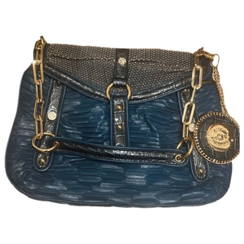 Pre-owned Blumarine Vegan Leather Handbag In Blue