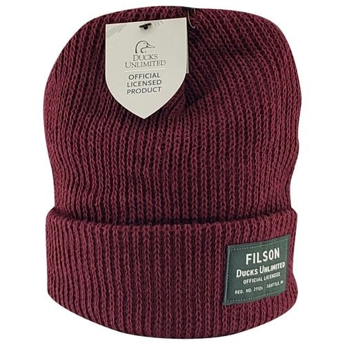 Pre-owned Filson Wool Hat In Burgundy